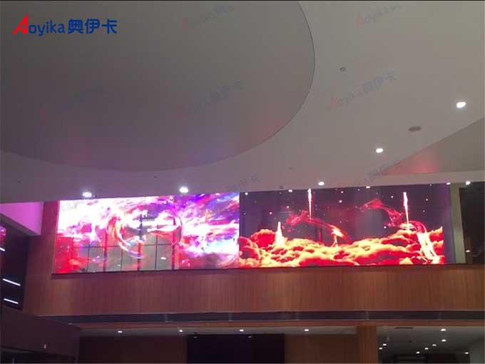 东莞项目室内LED透明显示屏案例